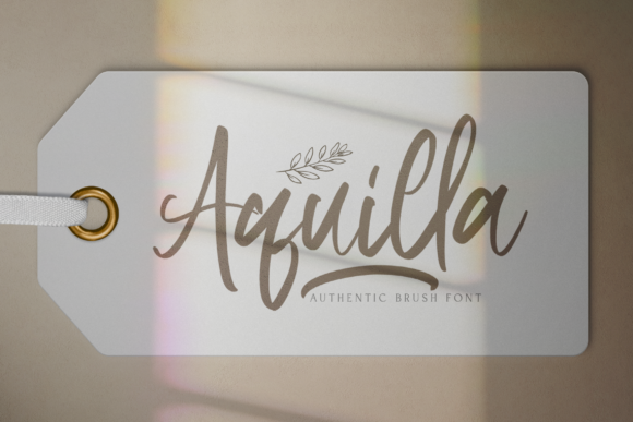 Aquilla: A Handwritten Typeface for Editorial Elegance