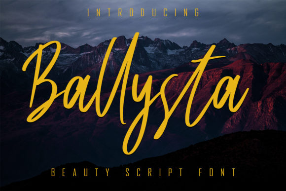Ballysta Font: A Handwritten Typeface for Polished Digital Branding