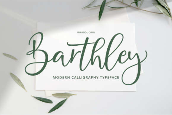 Barthley Script Font: A Stylish Typeface for Craft Creators