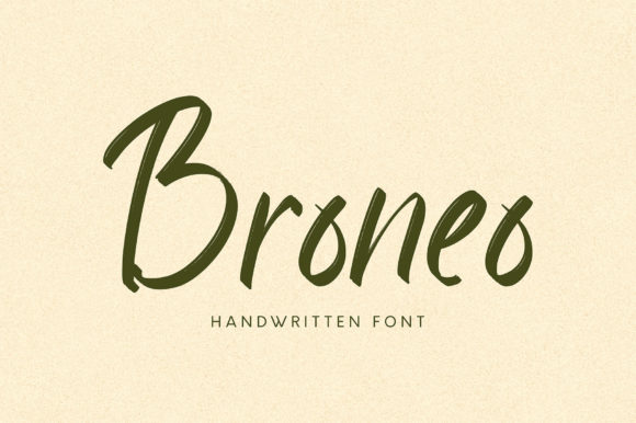 Broneo Font: A Handwritten Typeface That Elevates Your Craft