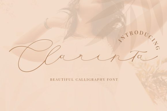 Clarinta Font: A Delicate Script for Real-World Branding