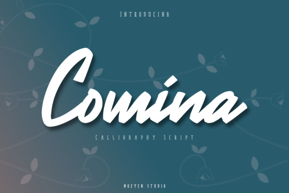 Comina Font: A Handwritten Typeface for Digital Elegance