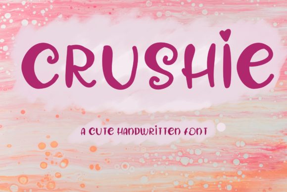 Crushie: A Handwritten Font for Editorial Elegance