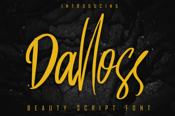 Dalloss Font: A Handwritten Typeface for Modern Web Design