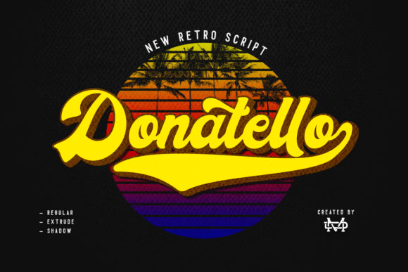 Donatello Font: A Playful Vintage Typeface for Digital Design