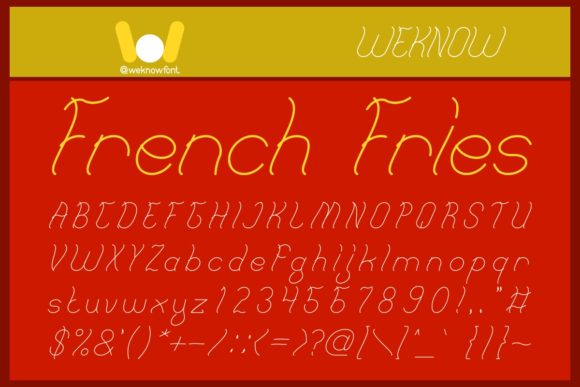 French Fries Font: A Delicious Way to Elevate Your Brand
