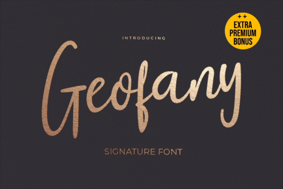 Geofany: A Premium Script Font for Eye-Catching Campaigns