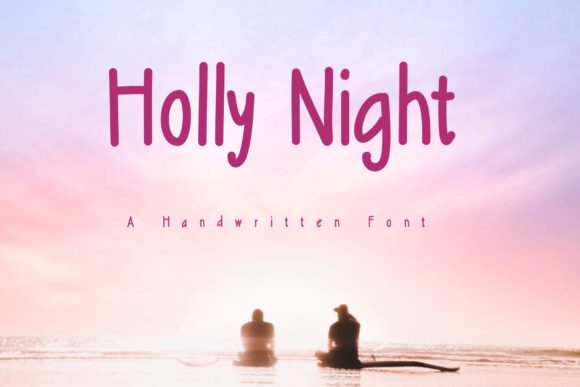 Holly Night: A Handwritten Typeface for Editorial Design