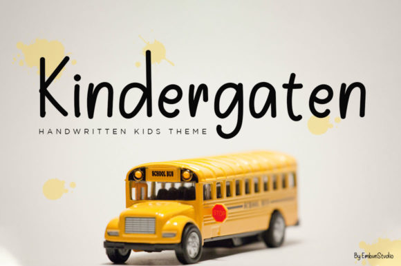 Kindergarten Font: A Warm Typeface for Digital Design
