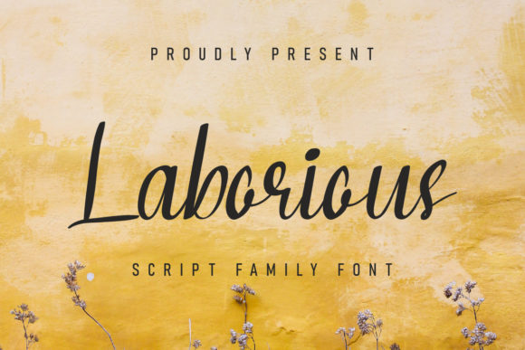 Laborious: A Handwritten Font for Your Brand's Personality