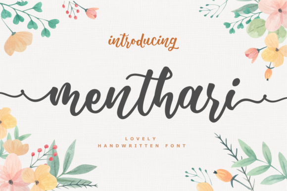 Menthari: A Handwritten Font That Elevates Editorial Design
