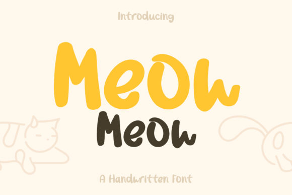 Meow Meow Font: A Handwritten Typeface for Memorable Branding