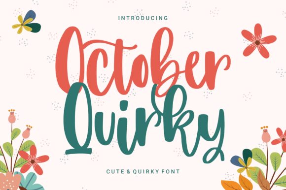 October Quirky: A Handwritten Font for Thoughtful Typography