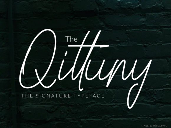 Qittuny: A Handwritten Typeface That Elevates Editorial Design