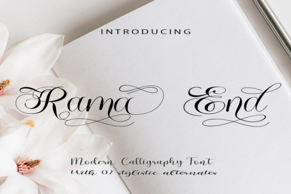 Rama End Font: A Script Amp Typeface That Elevates Campaign Design