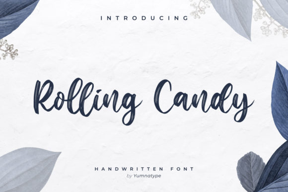 Rolling Candy: A Handwritten Font for Modern Editorial Design