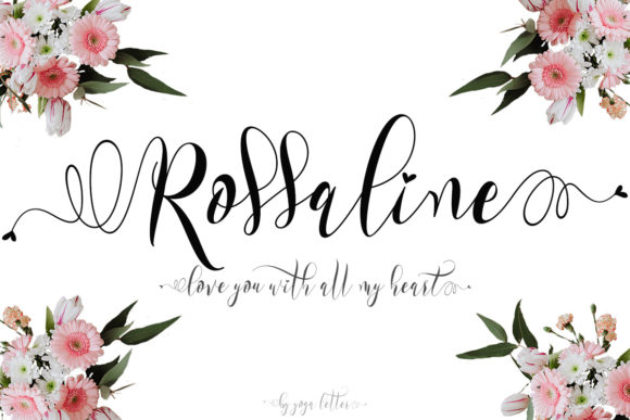Rossaline Typeface: Elegance in Every Curve