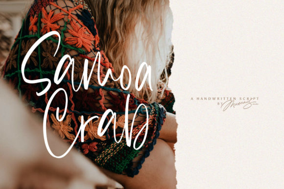 Samoa Crab Font: A Quirky Script for Crafting and Selling