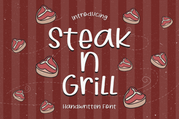 Steak N Grill Font: A Quirky Script for Crafty Creations