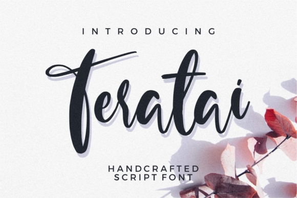 Teratai: A Handwritten Font for Timeless Craft Designs