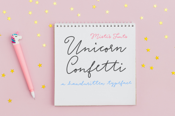 Unicorn Confetti: A Playful Script Font for Creative Projects