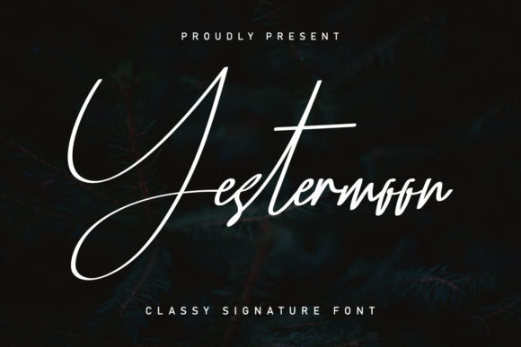 Yestermoon Font: A Display Typeface with Digital Elegance
